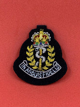REME Officers Bullion And Wire Embroidered Side Cap Badge On Black Cloth